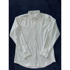 Mizzen+Main Leeward Collection Plaid Button Down Dress Shirt Trim Fit‎ Sz Large